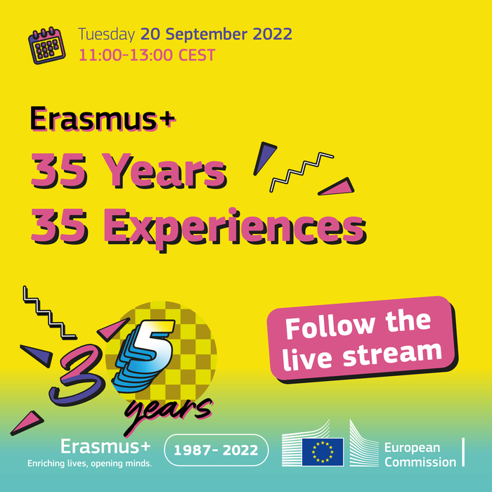 Join us to celebrate #ErasmusPlus35Years