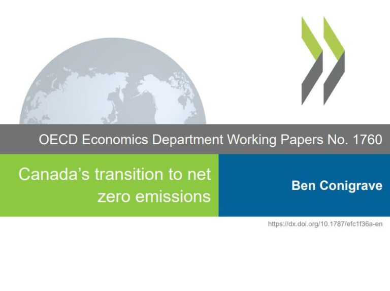 OECD Canada’s transition to net zero emissions